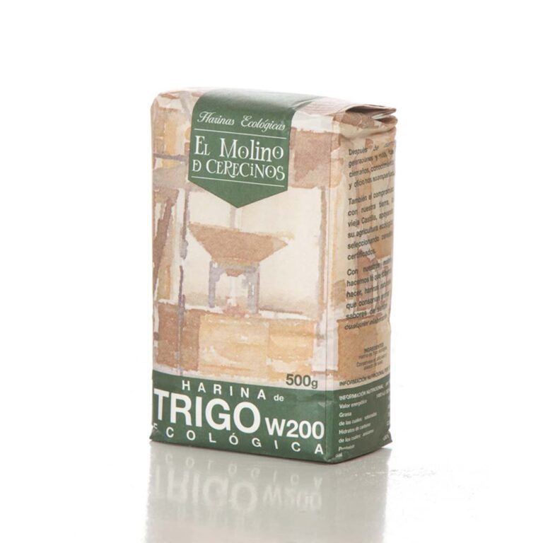 Harina de Trigo Ecológica Blanca W-200. 500 gr